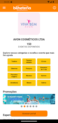 BILHETERIA ENTRETENIMENTOS Screen 3