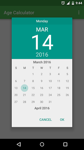 Age Calculator Screen 2