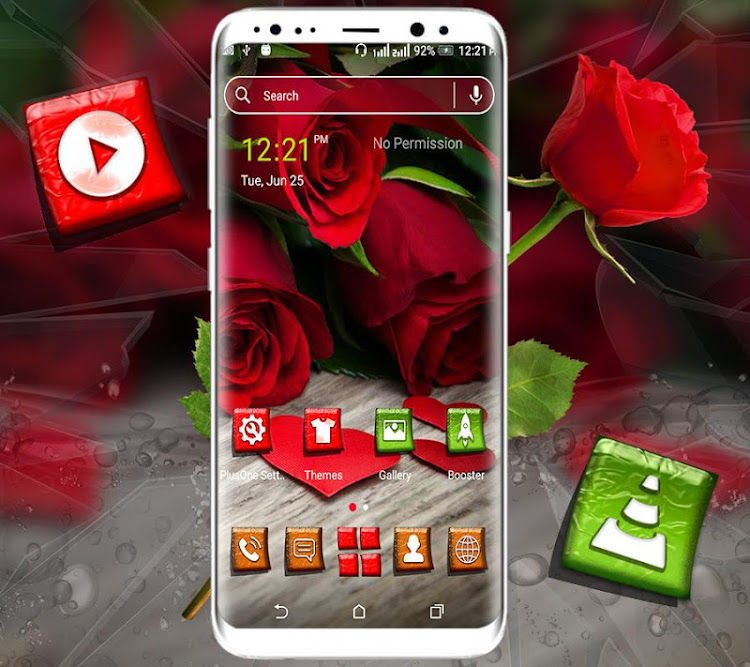 Red Rose Launcher Theme - 2.4 - (Android)