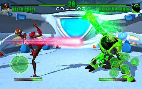 Herói Alien Force Arena Ataque mega Transform