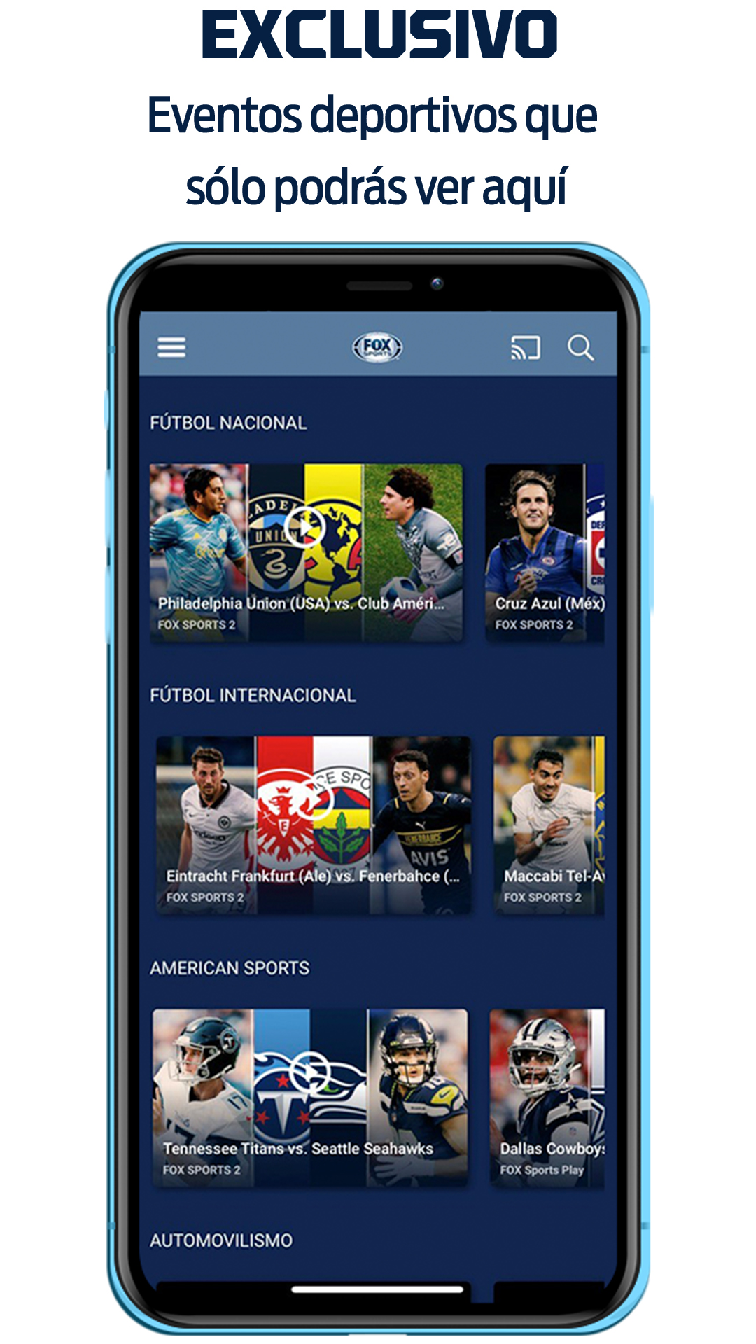 Android application FOX Sports Latinoamérica screenshort