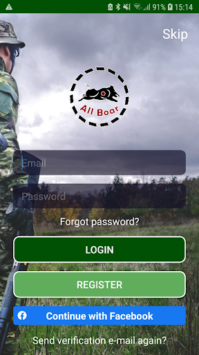 Android application All Boar - Exames de caça screenshort