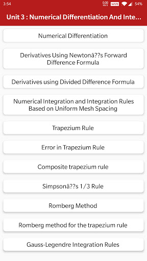 Numerical Methods & Analysis Screen 3