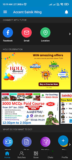 Android application Accent Sainik Wing screenshort