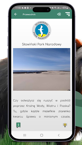 Android application Odkrywca Parków Narodowych screenshort