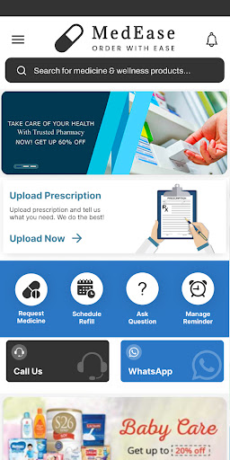 Android application MedEase screenshort