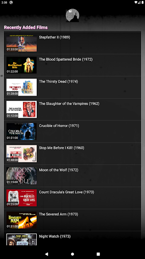 Classic Horror Movie Channel Screen 3