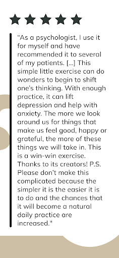 3 Good Things daily gratitude