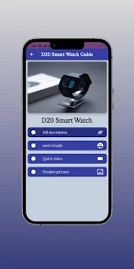 D20 Smart Watch Guide