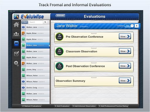 EvaluWise - Teacher Evaluation Screen 3