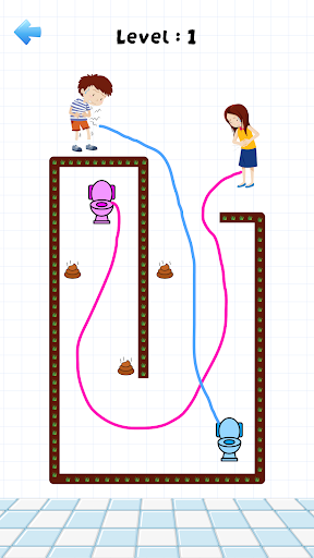 Toilet Rush: Draw Puzzle Race Screen 2