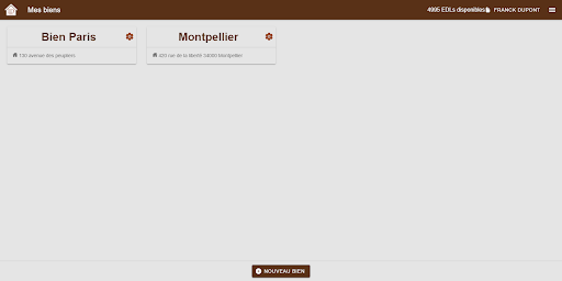 Android application ImmoDemat état des lieux screenshort