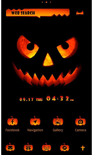 Android application Funny Theme-Jack O' Lantern- screenshort