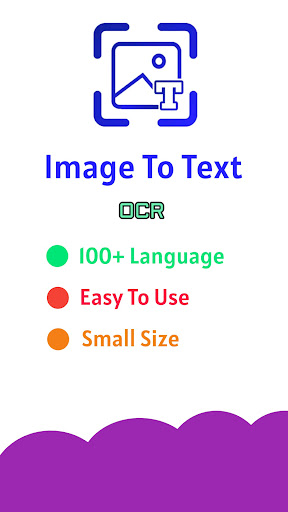 Android application Image To Text Converter screenshort