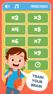 Multiplication Table Math Game