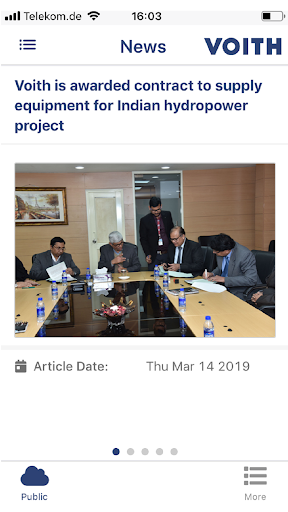 Android application Voith News screenshort