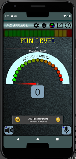 Android application J42 Applause Meter screenshort