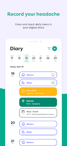 MigraineManager Screen 2
