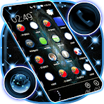 Cover Image of Download Blue Flame Theme  APK