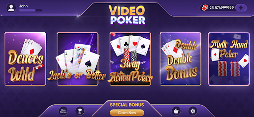 Android application Video Poker Plus screenshort