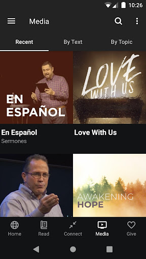 Christ Fellowship Home Screen 3