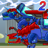 Tyranno+Tricera2-Combine! Dino Robot:Dinosaur Game icon
