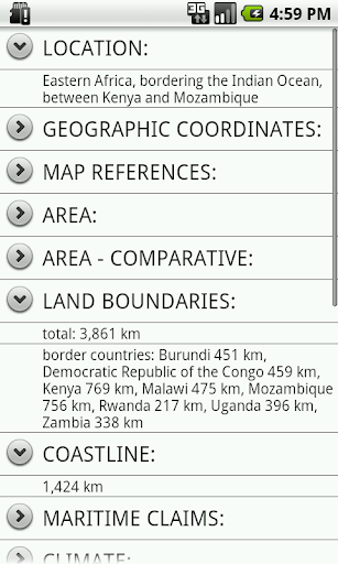 Tanzania Facts Screen 2