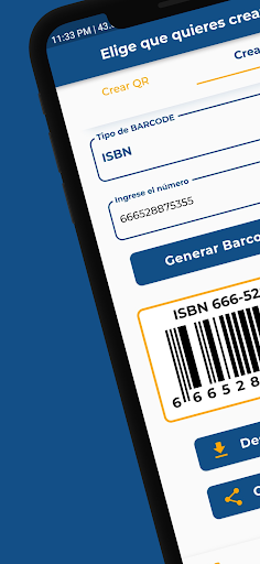 Android application BuddyScan: QR y Barras screenshort