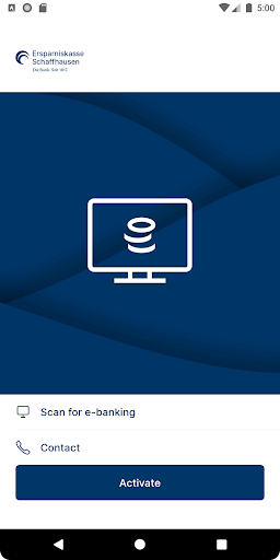 Android application Ersparniskasse Schaffhausen screenshort