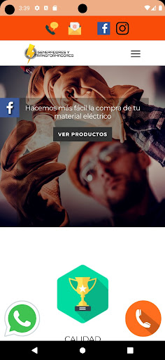 Android application Generadores y Transformadores screenshort