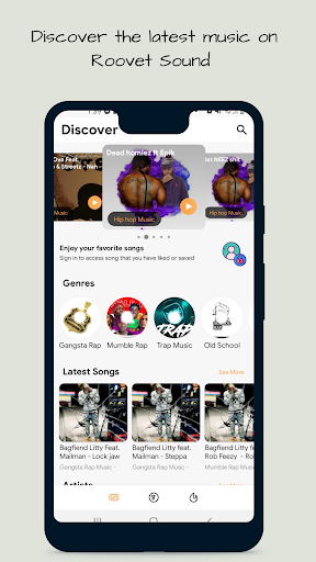 Android application Roovet Sound screenshort