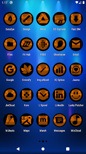 Oreo Orange Icon Pack Screen 3