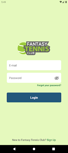 Android application Fantasy Tennis Club screenshort
