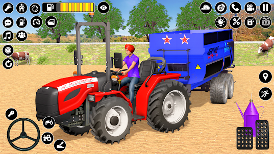 Farming Tractors Driving Game