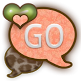 GO SMS THEME/PeachyLeopard icon