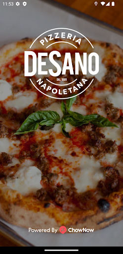 Android application DeSano Pizza Napoletana screenshort