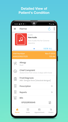 Android application HJ HOSPITALS MOBILE APP screenshort