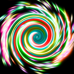သင်္ကေတပုံ Glow Spin Art