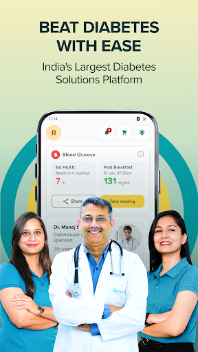 Android application BeatO: Diabetes Care App screenshort