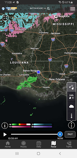 Screenshot of WAFB First Alert Weather