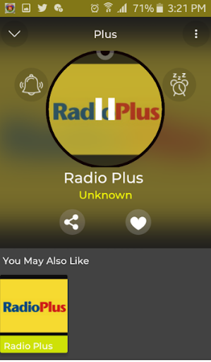 Radio Plus Music Radio Live Screen 2