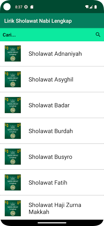 Lirik Sholawat Nabi Lengkap - 1.0 - (Android)