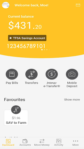 Crossroads Credit Union  Screen 2