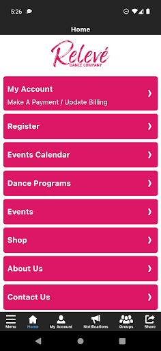 Relevé Dance Company Screen 2