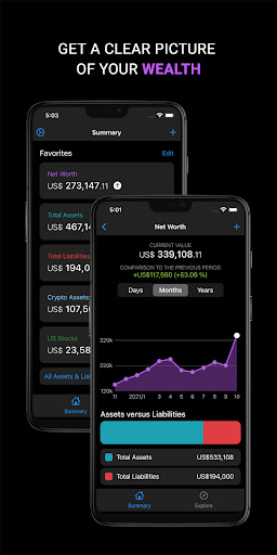 Net Worth Tracker – Sumio Screen 2