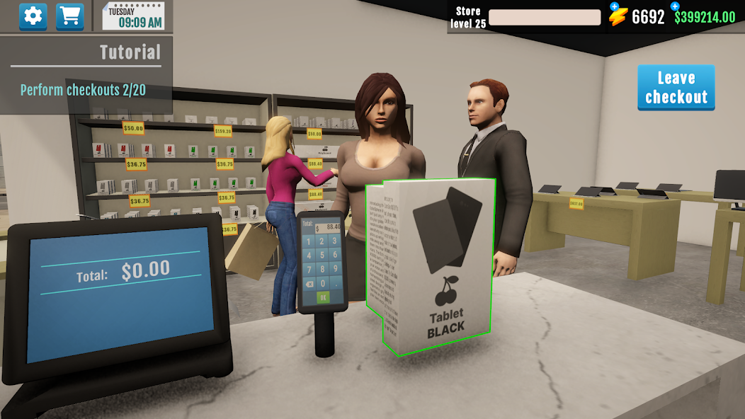 Electronics Store Simulator 3D 1.02 APK + Mod (Unlimited money) untuk android