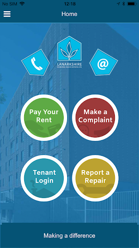 Android application Lanarkshire Housing Associatio screenshort