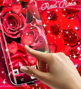 Red Rose Live Wallpaper Apps On