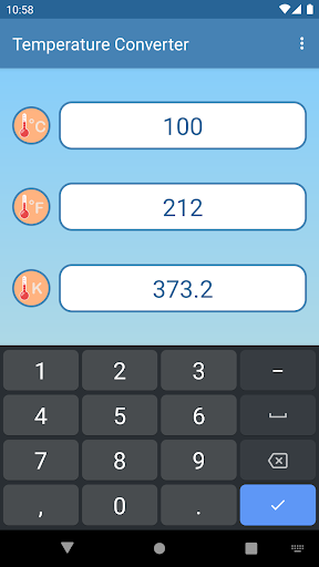 Temperature Converter Screen 2