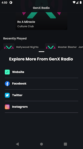 GenX Radio Screen 3